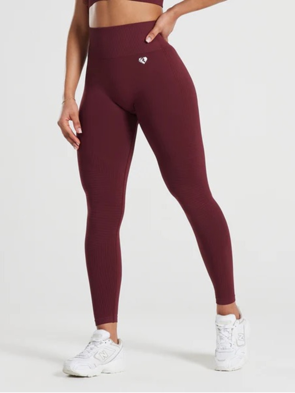 Women’s Best Power High Waisted Leggings Dark Cherry Size L